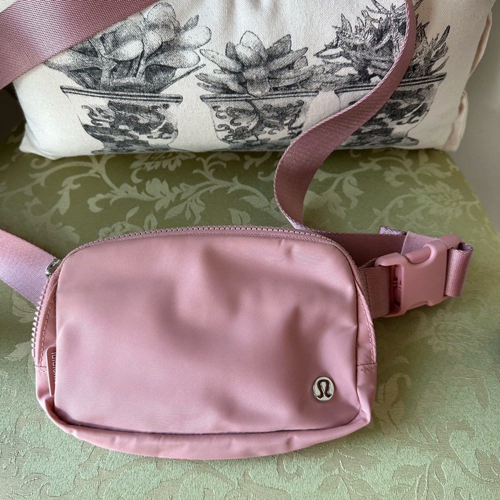 Lululemon Athletica Pink Crossbody Bag with Adjustable Strap